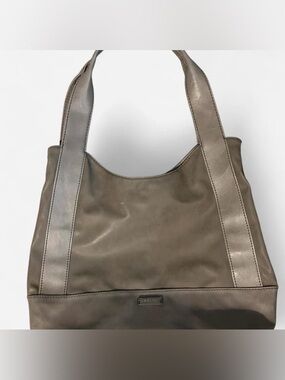 Relic Women's Gray Faux Leather Shoulder Tote Bag